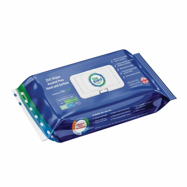 Bioguard Hand & Surface Wipes - Soft Pack - (Pack 200) - Image 5