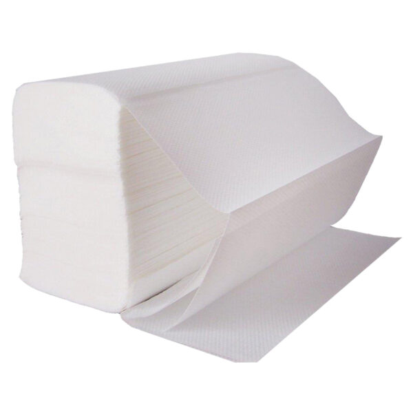 PLUS Z-Fold (Multi-Fold) Hand Towel - 2-Ply - White - 15 x 166 Sheets - (Pack 2490)